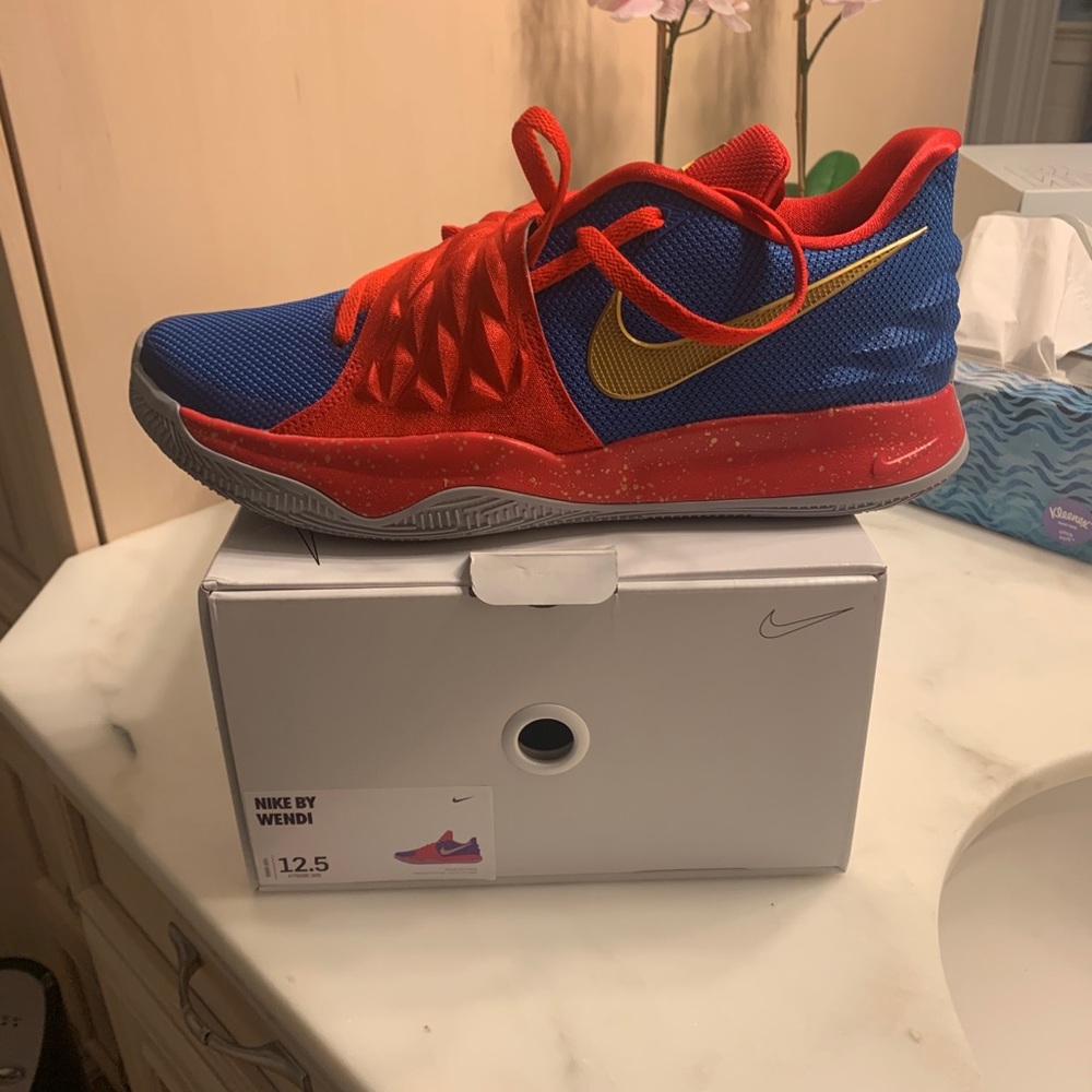 Custom made Nike basketball sneakers. Size 12.5.